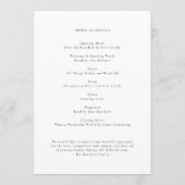 エレガント葬 |生活のお祝い プログラム (裏面)