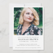 エレガント葬 |生活のお祝い 招待状 (正面)