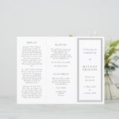 エレガント葬 | Order of Service 3つ折りプログラム (スタンド正面)