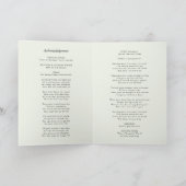 エレガント葬 | Order of Service Memorial Photo プログラム (内部)