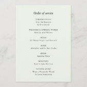 エレガント葬 | Photo Order of Service Memorial プログラム (裏面)