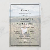 エレガント葬 | Photo Order of Service Memorial プログラム (正面)