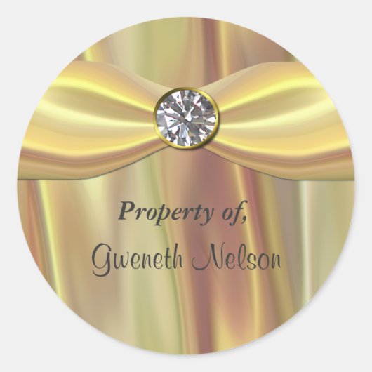 エレガント蔵書票 ラウンドシール (正面)