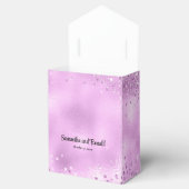 エレガント薄紫グリッターとフォイル結婚ズ フェイバーボックス (オープン)