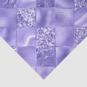 エレガント薄紫グリッターダイヤモンド格子模様 薄葉紙 (詳細)