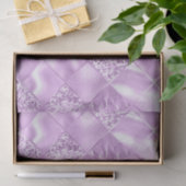 エレガント薄紫グリッターダイヤモンド格子模様 薄葉紙 (ギフト)