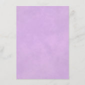 エレガント薄紫パープル結婚バラ詳細 エンクロージャーカード (裏面)