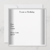 エレガント薄紫パープル金ゴールドホワイトイベントパーティー 招待状 (裏面)