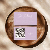 エレガント薄紫パープ結婚ルのウェブサイト エンクロージャーカード