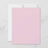 エレガント薄紫フローラ幾何ブライダルシャワー 招待状 (裏面)