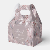 エレガント薄紫リリー結婚式の引き出物箱 フェイバーボックス (正面サイド)