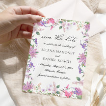 エレガント薄紫水彩結婚花