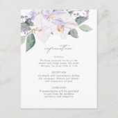エレガント薄紫水結婚色の情報 エンクロージャーカード (正面)
