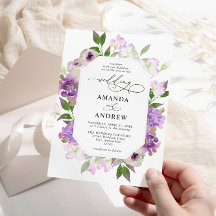 エレガント薄紫紫結婚の花