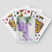 エレガント薄紫結婚のトランプ トランプ (裏面)