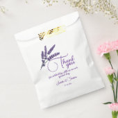 エレガント薄紫結婚の花 フェイバーバッグ (封をした状態)