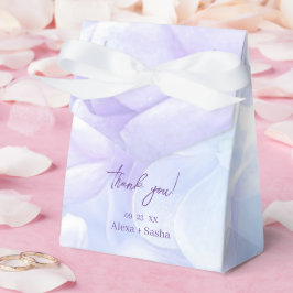 エレガント薄紫薄紫結婚の花 フェイバーボックス