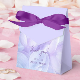 エレガント薄紫薄紫結婚の花 フェイバーボックス
