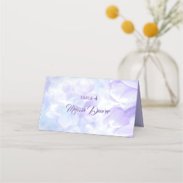 エレガント薄紫薄紫結婚の花 プレイスカード