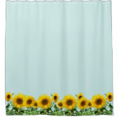 エレガント薄青のひま淡い色のま シャワーカーテン (正面)