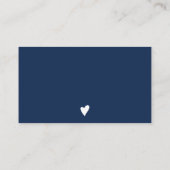 エレガント藍青フローラのリーフを感謝していご注文 名刺 (裏面)