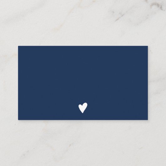 エレガント藍青フローラのリーフを感謝していご注文 名刺 (裏面)