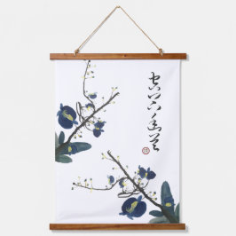 エレガント蘭の花中国のスタイル 吊り下げ型タペストリー