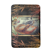 エレガント虎と竹エレガント バスマット (正面縦)