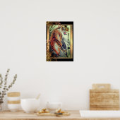 エレガント虎と竹エレガント ポスター (キッチン)