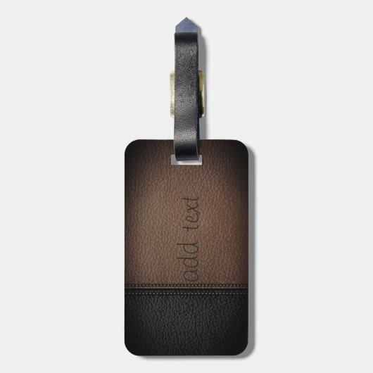 エレガント虎の頭が見たパーソナライズされた- ラゲッジタグ (裏面縦)