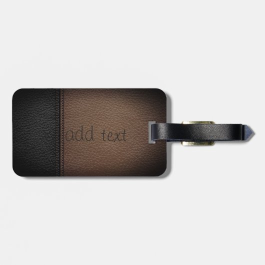 エレガント虎の頭が見たパーソナライズされた- ラゲッジタグ (裏面横)