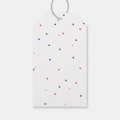 エレガント虹の氷のポップ赤ちゃんシャワー感謝していユーザ ギフトタグ (裏面)