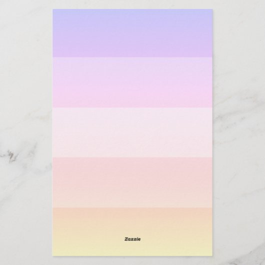 エレガント虹ストライプの名文房具 便箋 (裏面)