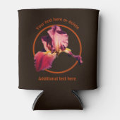 エレガント虹彩パーソナライズされた花 缶クーラー (正面)