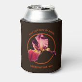 エレガント虹彩パーソナライズされた花 缶クーラー (缶裏面)