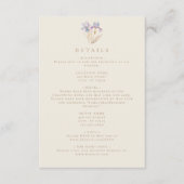 エレガント虹彩結婚フローラ エンクロージャーカード (正面)