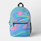 エレガント虹色ロモダンゴ企業の プリントバックパック (正面)