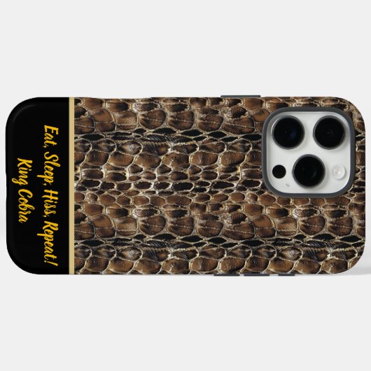 エレガント蛇の皮の模様 Case-Mate iPhoneケース (裏面 (横))