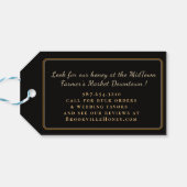 エレガント蜂蜜の瓶またはギフトバスケットラベル蜂ポピー ギフトタグ (裏面横)