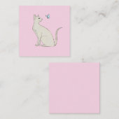 エレガント蝶の猫 エンクロージャーカード (正面/裏面)