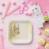 エレガント蝶自然紙プレート ペーパープレート