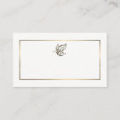 エレガント蝶、ギフト エンクロージャーカード (裏面)