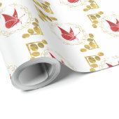 エレガント蝶 ラッピングペーパー (ロールコーナー)