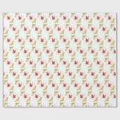 エレガント蝶 ラッピングペーパー (フラット)