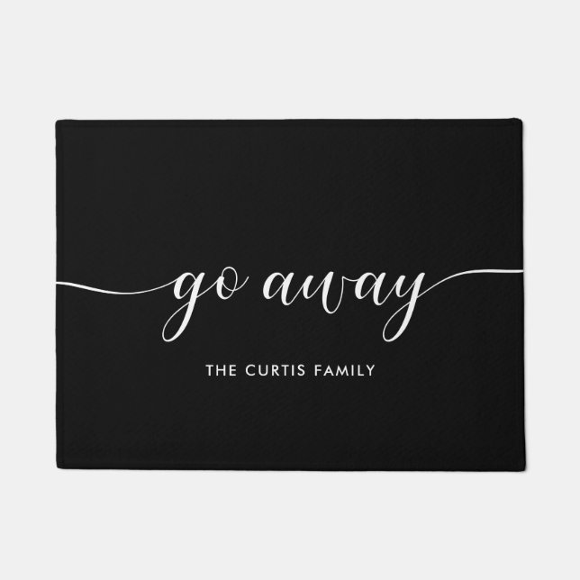 エレガント行遠くに ドアマット (正面)