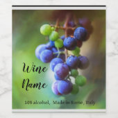 エレガント術 ワインラベル (シングルラベル)