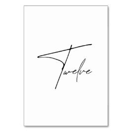 エレガント表結婚12表番号 テーブルナンバー