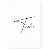 エレガント表結婚12表番号 テーブルナンバー (裏面)