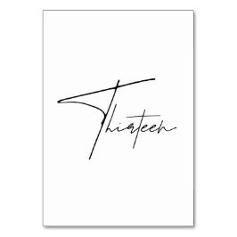 エレガント表結婚13表番号 テーブルナンバー