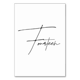 エレガント表結婚14表 テーブルナンバー